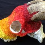 Beaded Goat Skull Left