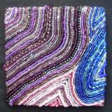 Beaded Square Purple Blue