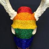 Rainbow Deer Skull I