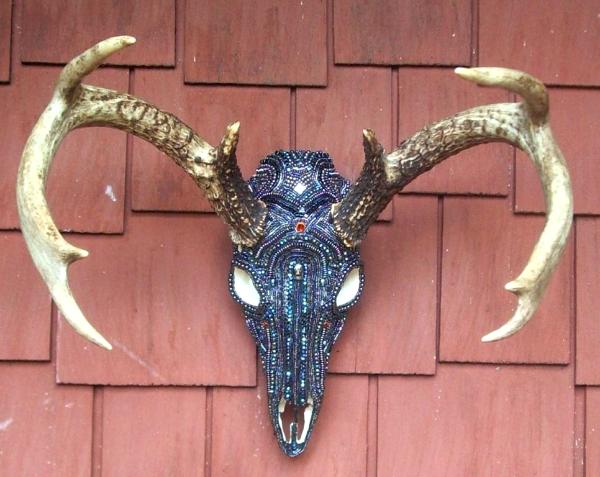 AB Beaded Deer Skull