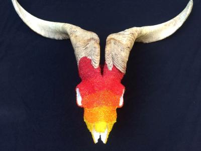 Beaded Goat Skull Beaded Goat Skull