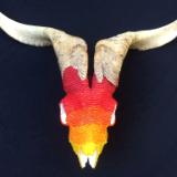 Beaded Goat Skull