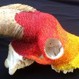 Beaded Goat Skull Right