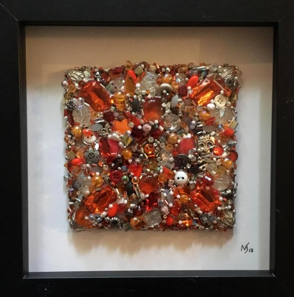 Untitled Orange Square - Framed