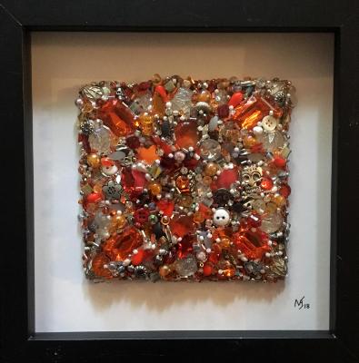 Untitled Orange Square - Framed Untitled Orange Square - Framed