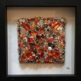 Untitled Orange Square - Framed