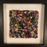 Untitled Beaded Square II - Framed