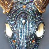 AB Beaded Deer Skull Front