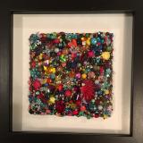 Untitled Beaded Square I - Framed - Sold