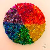 Beaded Rainbow Circle - Sold