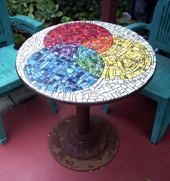 Rainbow Garden Table - Sold