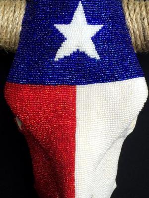 Texas Flag Cow Skull